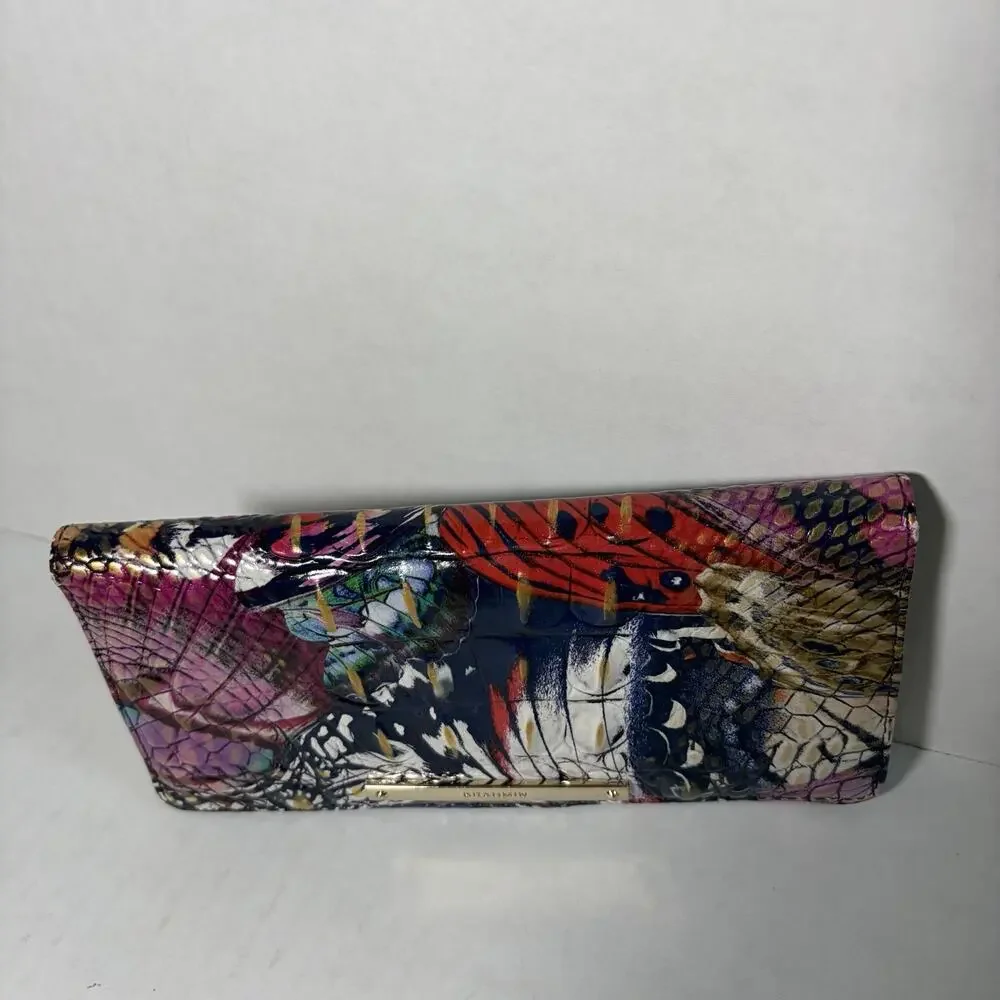 Brahmin Melbourne ADY Slim Bifold Leather Wallet METAMORPHOSIS Multicolor